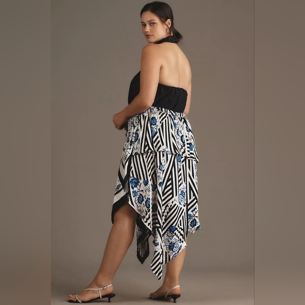 🌻NWT Maeve Silky Asymmetrical Midi Skirt, Size XL - Picture 3 of 9